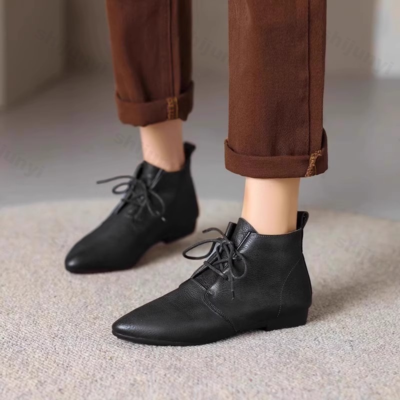 Chelsea Boots Suede - Damskie Botki 2025 Skórzane Nowe Trendy