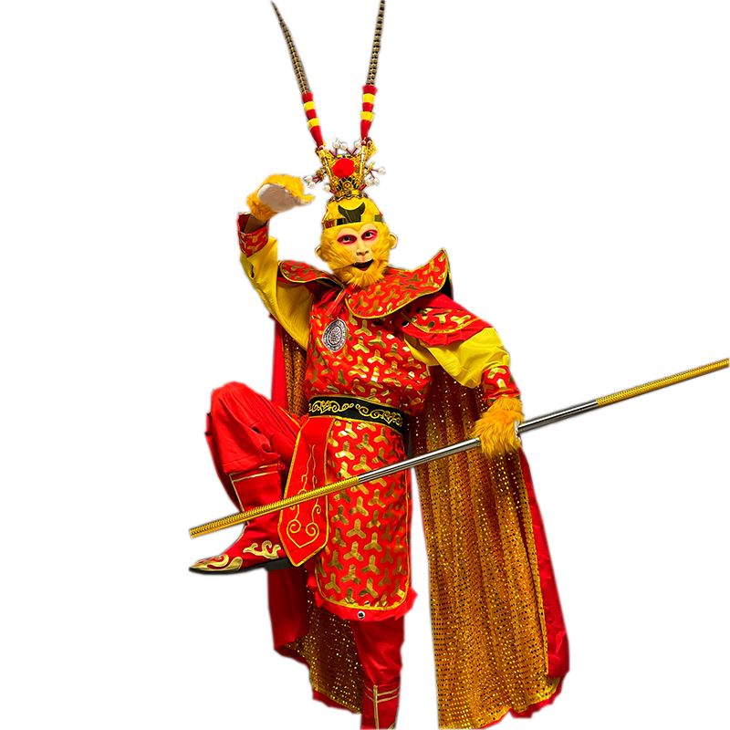 Men Shoes China - Kostiumy czerwonego słońca Wukong dla mężczyzn