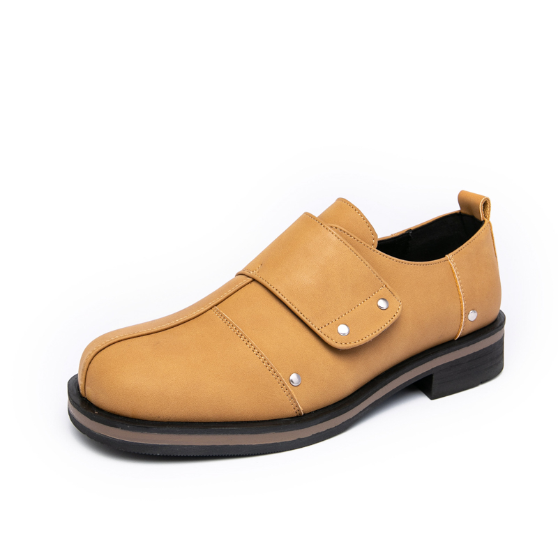 Men Shoes Velcro - Męskie buty wizytowe do pracy, na