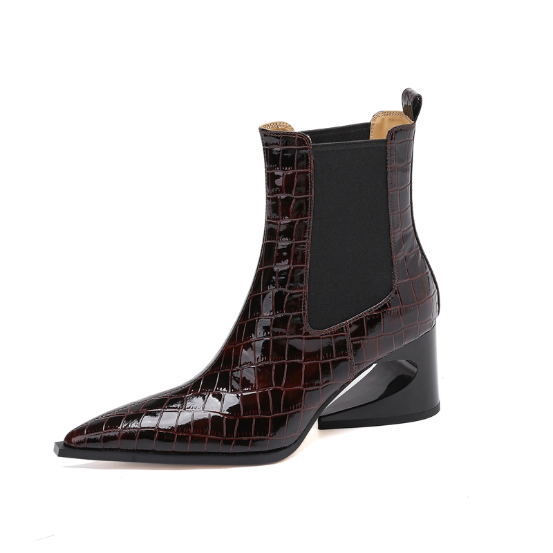Damskie nowe skórzane botki Ch – Chelsea Boots Suede recenzja i cena