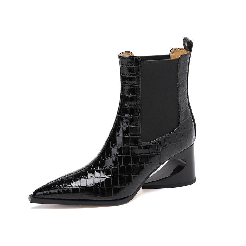 Damskie nowe skórzane botki Ch – Chelsea Boots Suede recenzja i cena