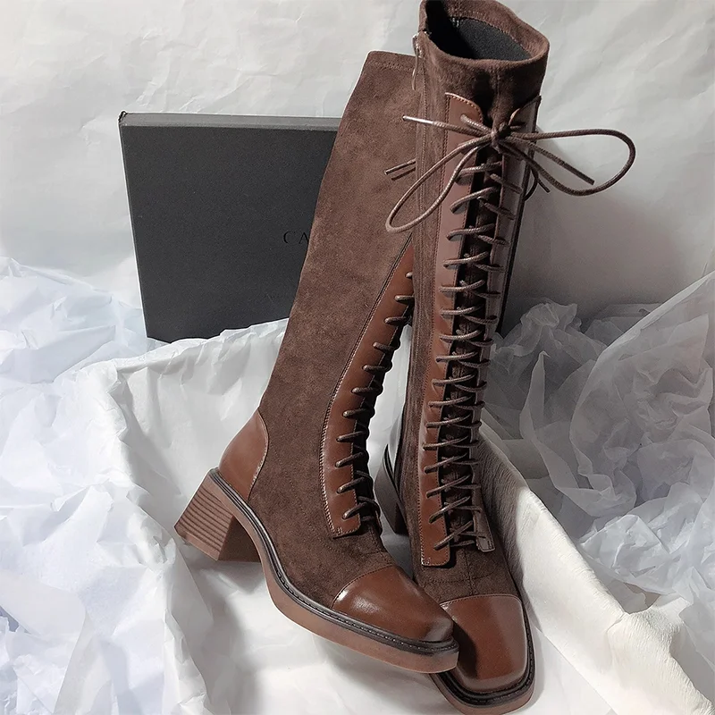 Damskie kozaki za kolano ze sz – Chelsea Boots Suede recenzja i cena