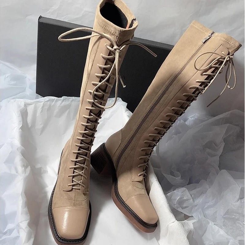 Damskie kozaki za kolano ze sz – Chelsea Boots Suede recenzja i cena