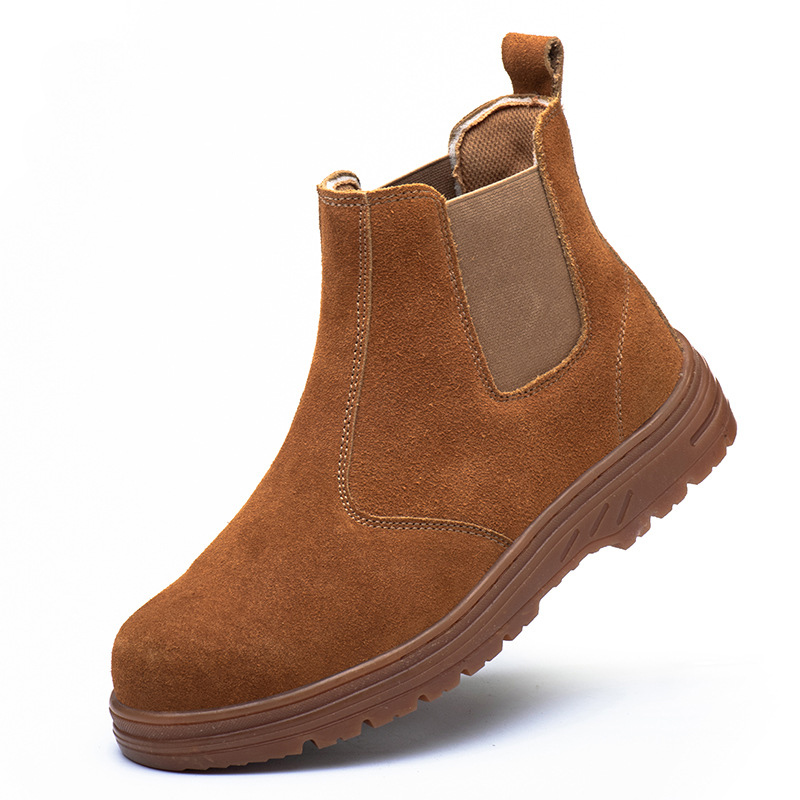Męskie buty robocze ze stalowy – Chelsea Boots Suede recenzja i cena
