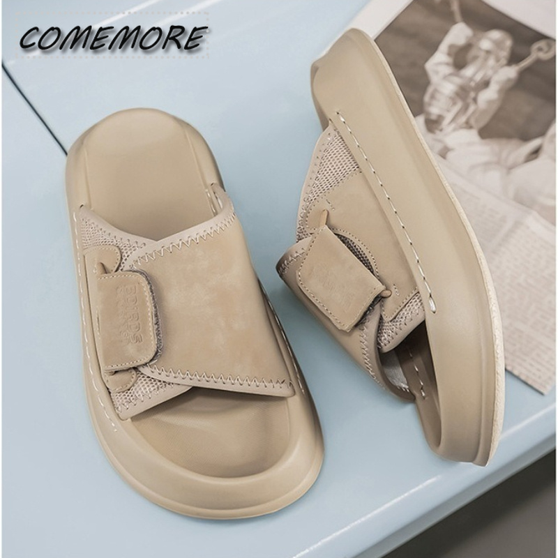 Comemore Męskie Klapki na Grub – Men Shoes Velcro recenzja i cena