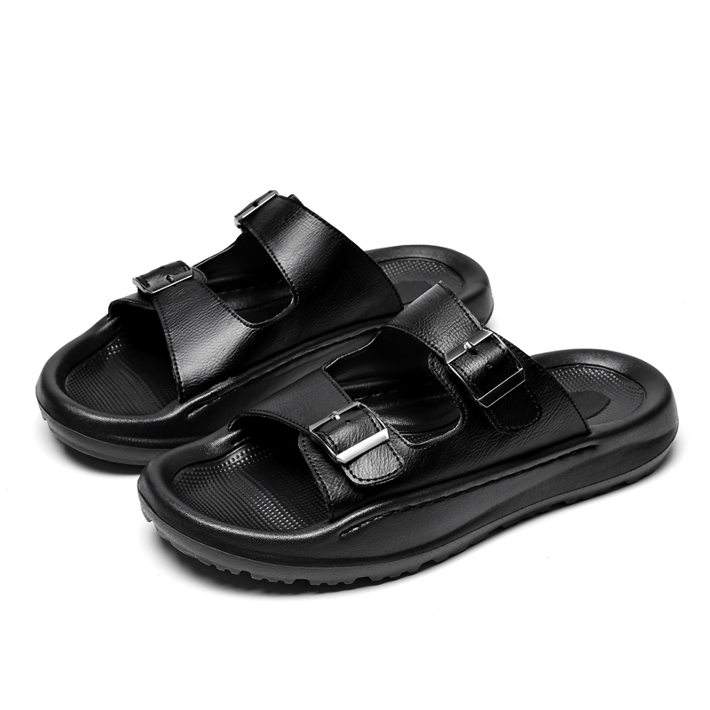Męskie sandały wsuwane skórzan – Men Shoes Velcro recenzja i cena