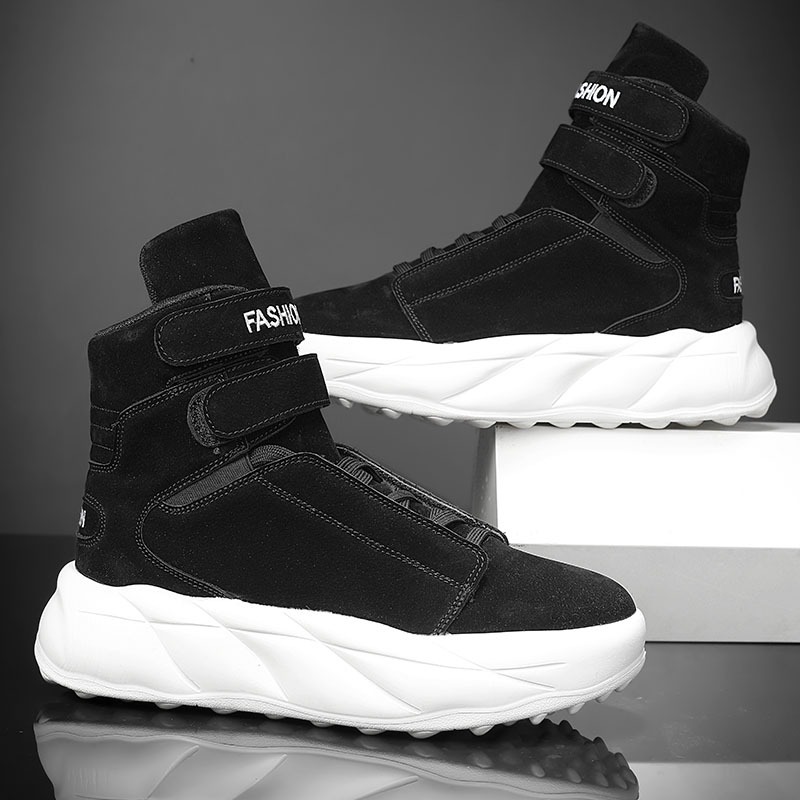 Fioletowe sneakersy męskie z w – Men Shoes Velcro recenzja i cena
