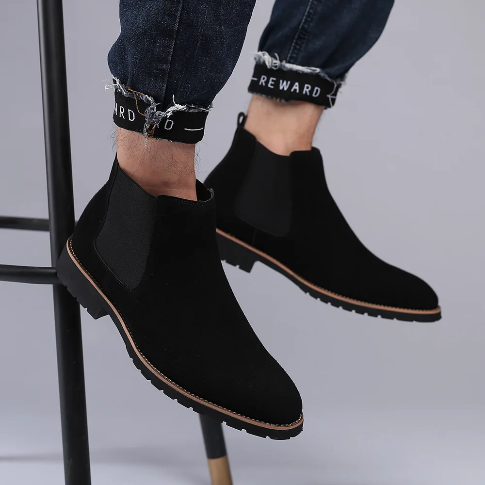 Męskie botki do kostki w stylu – Chelsea Boots Suede recenzja i cena