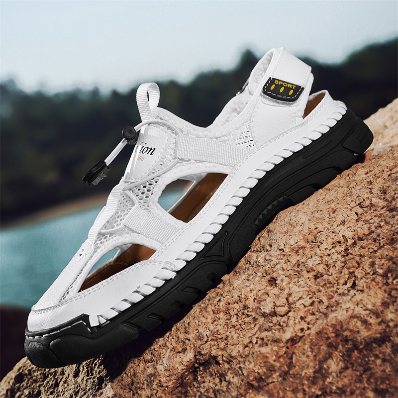 Męskie ręcznie robione sandały – Men Shoes Velcro recenzja i cena