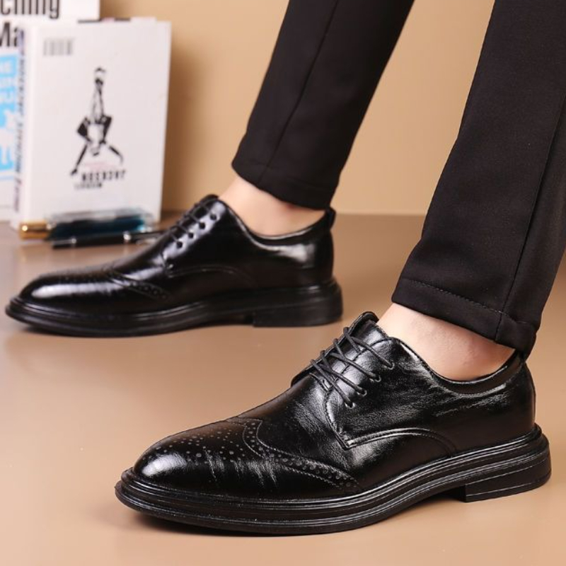Czarne, jednolite, męskie buty – Men Shoes Clearance recenzja i cena