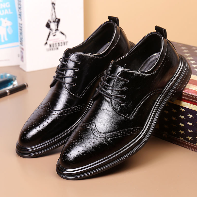 Czarne, jednolite, męskie buty – Men Shoes Clearance recenzja i cena